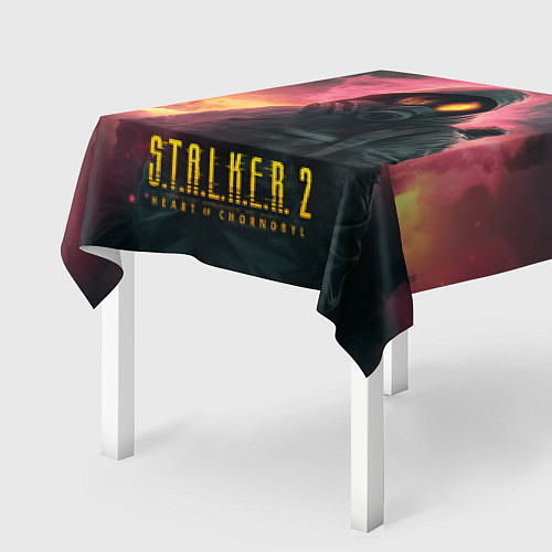 Скатерть для стола Stalker 2 горящий атомный завод / 3D-принт – фото 2