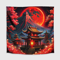 Скатерть для стола Japan red nature, цвет: 3D-принт
