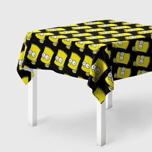 Скатерть для стола Барт Симпсон: узор / 3D-принт – фото 2
