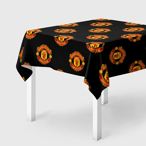 Скатерть для стола Manchester United Pattern / 3D-принт – фото 2