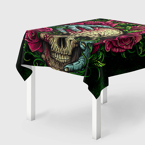 Скатерть для стола BFMV: Roses Skull / 3D-принт – фото 2