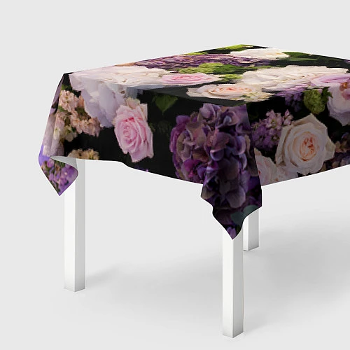 Скатерть для стола Весенние цветы / 3D-принт – фото 2