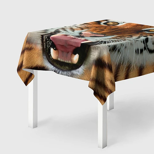 Скатерть для стола Взгляд тигра / 3D-принт – фото 2