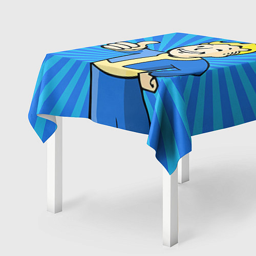 Скатерть для стола Fallout Blue / 3D-принт – фото 2