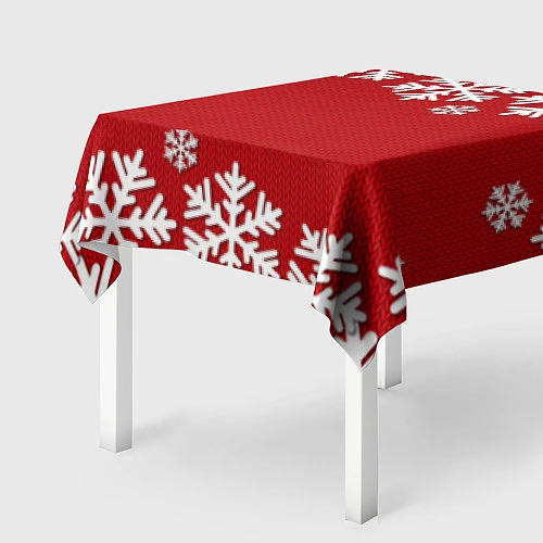 Скатерть для стола Снежинки / 3D-принт – фото 2