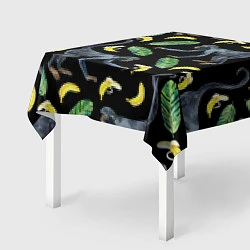 Скатерть для стола Обезьянки и бананы, цвет: 3D-принт — фото 2