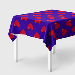 Скатерть для стола Hearts Pattern, цвет: 3D-принт — фото 2