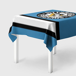Скатерть для стола Pittsburgh Penguins: White, цвет: 3D-принт — фото 2