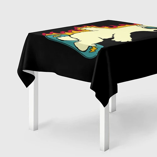 Скатерть для стола Мишка на борде / 3D-принт – фото 2