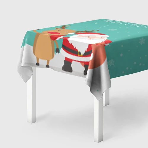 Скатерть для стола Merry Christmas / 3D-принт – фото 2