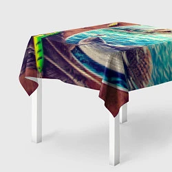 Скатерть для стола Истинный рыболов, цвет: 3D-принт — фото 2