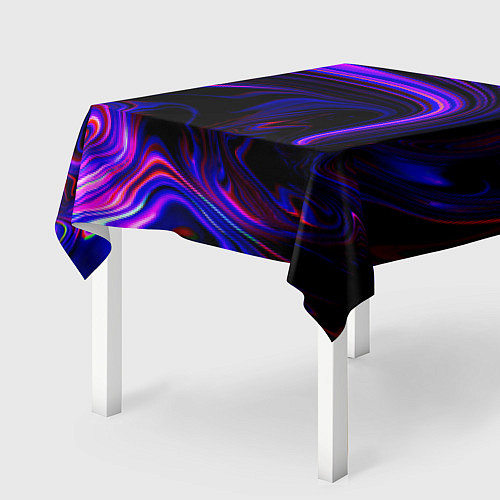 Скатерть для стола Цветные разводы / 3D-принт – фото 2