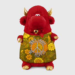 Игрушка-бычок Хиппи 4 цвета 3D-красный — фото 1