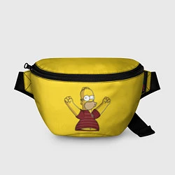 Поясная сумка Гомер-болельщик, цвет: 3D-принт
