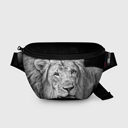 Поясная сумка Милый лев, цвет: 3D-принт