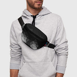 Поясная сумка Abstract gray, цвет: 3D-принт — фото 2