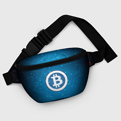Поясная сумка Bitcoin Blue, цвет: 3D-принт — фото 2