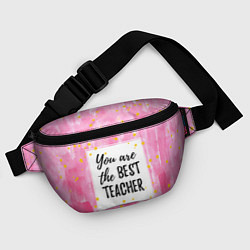 Поясная сумка Лучший учитель, цвет: 3D-принт — фото 2