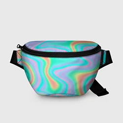 Поясная сумка Светлые узоры, цвет: 3D-принт