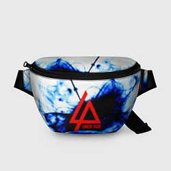 Поясная сумка Linkin Park blue smoke, цвет: 3D-принт