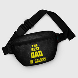 Поясная сумка The Best Dad in Galaxy, цвет: 3D-принт — фото 2