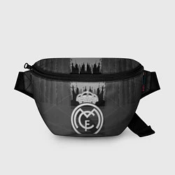 Поясная сумка FC Real Madrid: Grey Abstract, цвет: 3D-принт