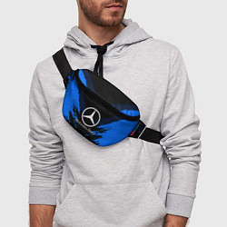 Поясная сумка Mercedes-Benz: Blue Anger, цвет: 3D-принт — фото 2