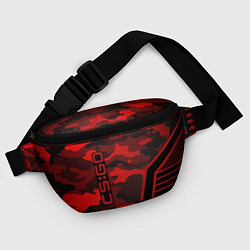Поясная сумка CS:GO Red Camo, цвет: 3D-принт — фото 2