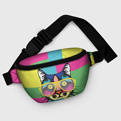 Поясная сумка Поп-арт котик, цвет: 3D-принт — фото 2