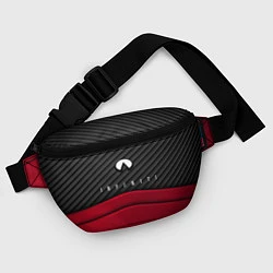 Поясная сумка Infiniti: Red Carbon, цвет: 3D-принт — фото 2