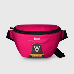 Поясная сумка Bear: Error 404, цвет: 3D-принт