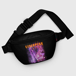 Поясная сумка Cyberpunk 2077: Neon City, цвет: 3D-принт — фото 2