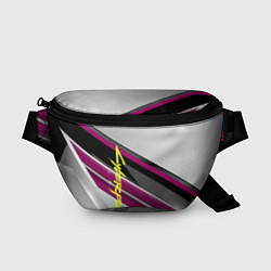 Поясная сумка Cyberpunk 2077: Violet Style, цвет: 3D-принт