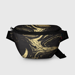Поясная сумка Золотой мрамор, цвет: 3D-принт