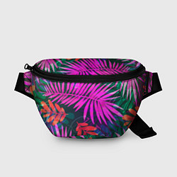 Поясная сумка Неоновые тропики, цвет: 3D-принт