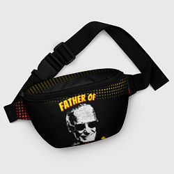 Поясная сумка Stan Lee: Father of Superhero цвета 3D-принт — фото 2