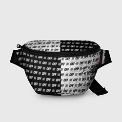 Поясная сумка Off-White: Black & White, цвет: 3D-принт