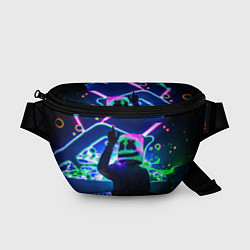 Поясная сумка Marshmello: Neon DJ, цвет: 3D-принт