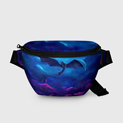 Поясная сумка Неоновая фурия, цвет: 3D-принт