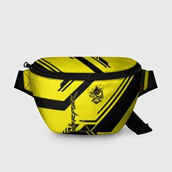 Поясная сумка Cyberpunk 2077: Yellow Samurai, цвет: 3D-принт