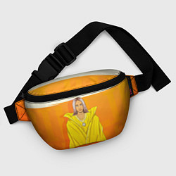 Поясная сумка Billie Eilish: Yellow Girl, цвет: 3D-принт — фото 2