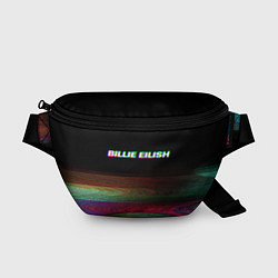 Поясная сумка BILLIE EILISH: Black Glitch, цвет: 3D-принт