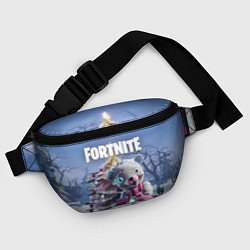 Поясная сумка Fortnite Новогодний, цвет: 3D-принт — фото 2