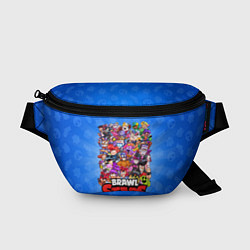 Поясная сумка BRAWL STARS ВСЕ ПЕРСОНАЖИ, цвет: 3D-принт