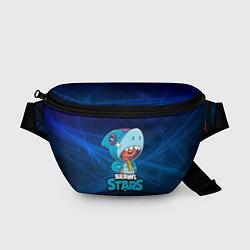 Поясная сумка Brawl stars leon shark, цвет: 3D-принт
