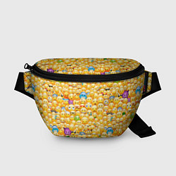 Поясная сумка Смайлики Emoji, цвет: 3D-принт