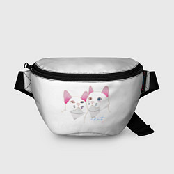 Поясная сумка Mартовская пара котов, цвет: 3D-принт