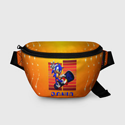 Поясная сумка Sonic - Соник, цвет: 3D-принт