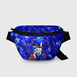 Поясная сумка Sonic Молнии, цвет: 3D-принт