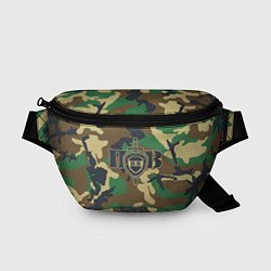Поясная сумка Пограничные Войска камуфляж, цвет: 3D-принт